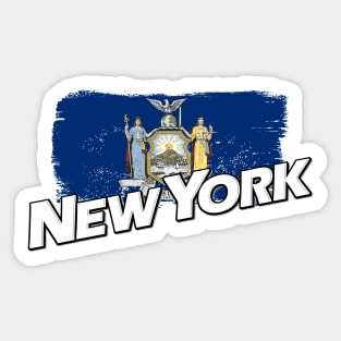 New York flag Sticker